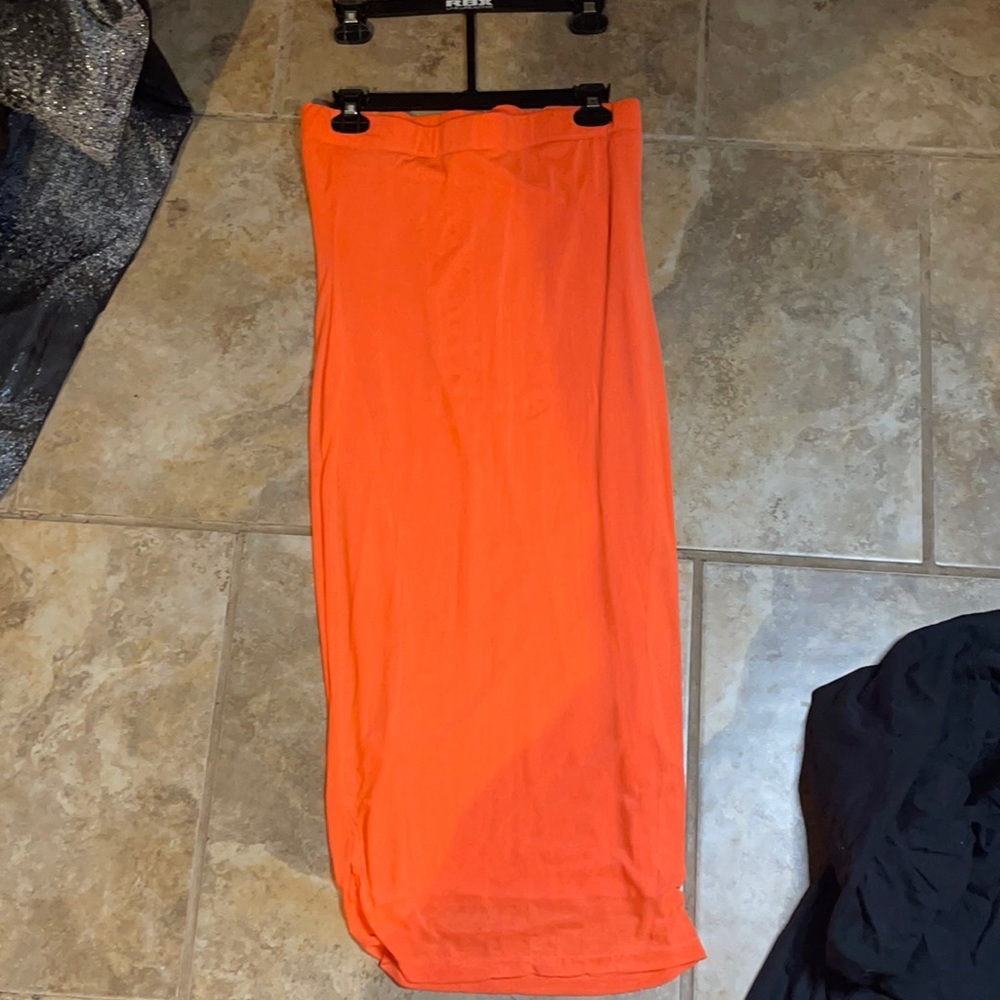 Knee length double layered mesh dress